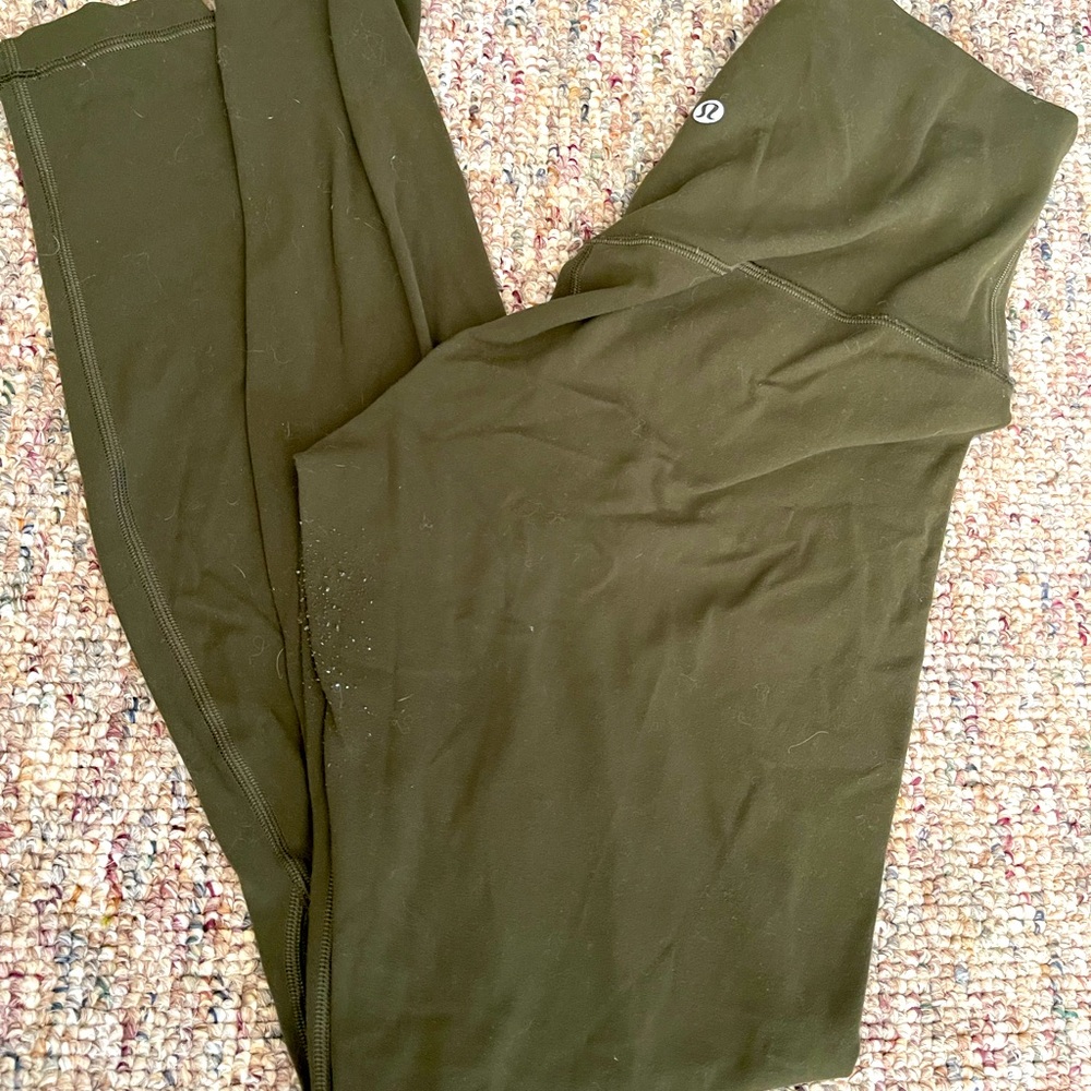 Lululemon hunter green buttery soft leggings